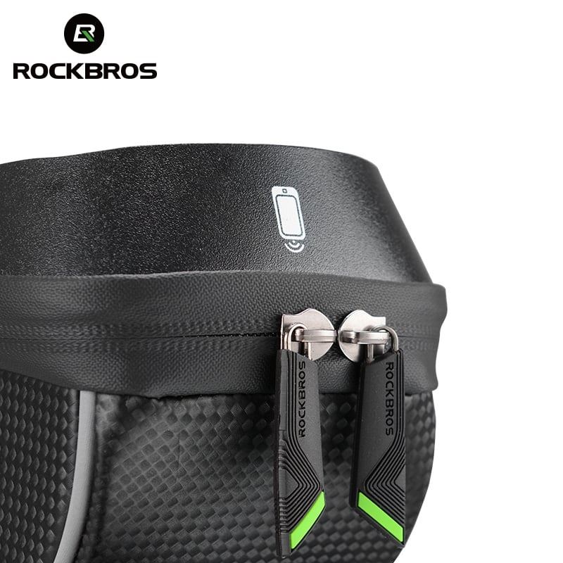 Soporte de teléfono impermeable Rockbros con almacenamiento